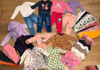 Predám balík oblečenia pre dievča veľkosť 86/92