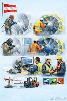 Rakúsko - priemyselní maliari/ pieskovač St.Pölten