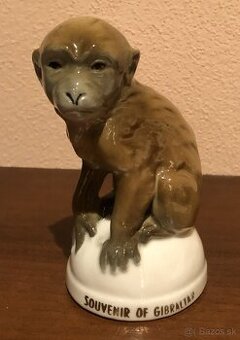 087 – soška , porcelán, Opica