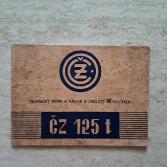 Originál príručka ČZ 125 T