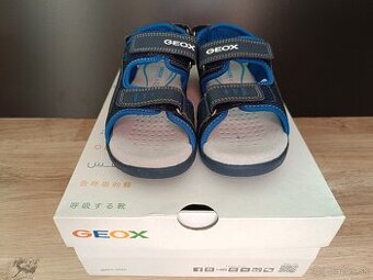 GEOX detské sandále /plátené - textil+koža/
