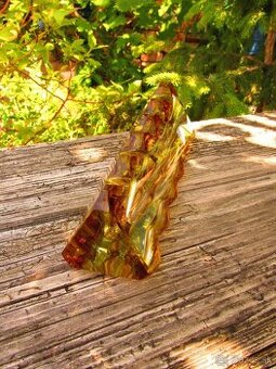 Ponúkam krásnu starú zberateľskú sklenenú vázu - Oldrich Lip