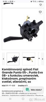 Kombinovaný spínač Fiat punto grande