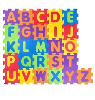 Penové puzzle písmenká, čisla, skákací panák