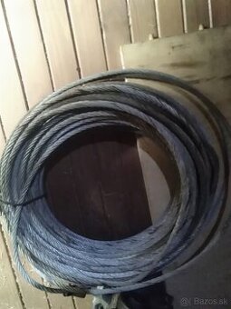 Predám oceľové lano 10,aj8mm