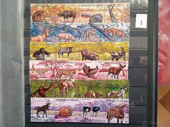 Poštové známky č.854 - AFRIKA a MAURÍCIUS - 20 sérií