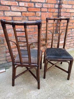 Starožitné bambusové stoličky – štýl koloniál