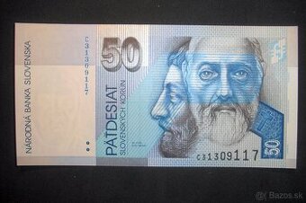 predam 50 sk / 50 korun Slovenskych 1995 1999 2000 2002 2005