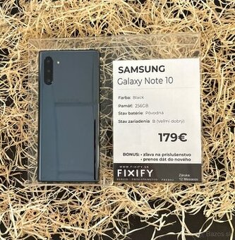 Samsung Note 10 Čierny - 256 GB