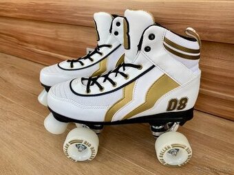 Rio Roller Varsity White/Gold vel. 40,5