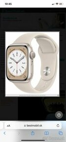 Apple watch series 8 41mm starlight aluminium case