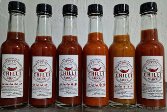 Vlastne domacé chilli omáčky, chilli soľ
