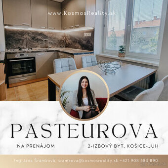 Na prenájom 2i byt, 54m2, Pasteurova, Košice-Juh