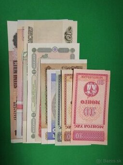 Bankovky UNC / 10 ks / rôzne