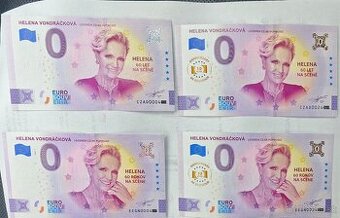 0€ bankovka Helena Vondráčková