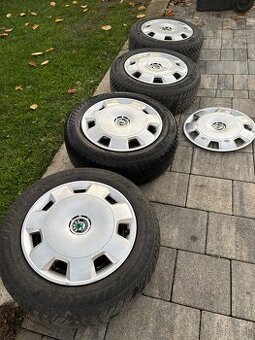 Plechové disky 5x100 - R14 + originál puklice