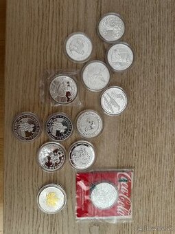 Zbierka striebornych investicnych minci (1oz)