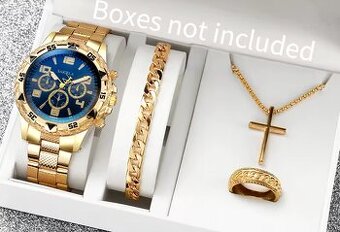 (IHNEĎ) Pánsky SET s prsteňom, modrý