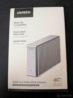 Prémiový USB4 M.2 NVMe Box UGREEN (40Gbps) - STAV NOVÉHO Tex