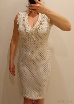 Predám biele strečové šaty