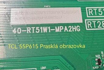 Predám dosky z TV Samsung UE55DU7172, TCL 55P615