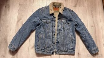 Pánska džínsová zateplená bunda LEVIS - veľkosť M