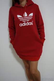adidas mikina cervena predlzena