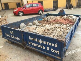 Kontajner na odpad-odvoz odpadu,dovoz štrku,výkopové práce