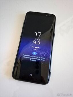 Predám Samsung Galaxy S8 čierny s ochranným krytom