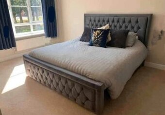 Velvet double manzelska postel