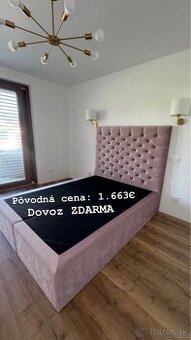 Matrachello boxspring posteľ 160x200cm + DOVOZ ZDARMA