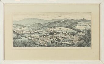 Ľubica Prudilová - Pohľad na Banskú Bystricu 1983 autorský l