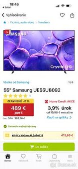 Samsung UE558092+Tablet S10 128GB