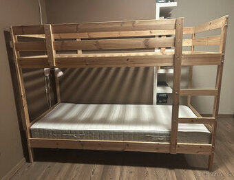 IKEA poschodová posteľ + 1x matrac