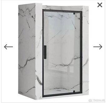 Nové sprchové dvere Rea Rapid Swing Black 100x195