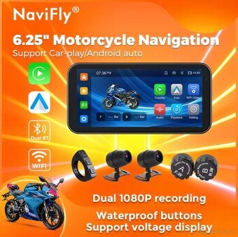 Obrazovka na motorku (navigácia)