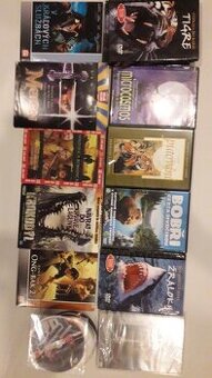 DVD zvieratá + filmy (PVC obal 1,5€, kartónový obal 1€, bez