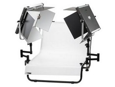 Profi zostava - 2x svetlá + fotostôl - super stav a cena