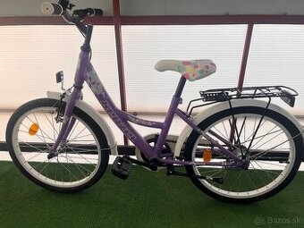 Krásny fialový detský bicykel Kenzel