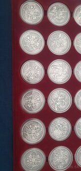 ​Séria strieborných mincí Legendary Warriors - 12 ks (2 sady