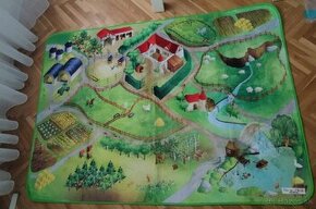 House of Kids Detský hrací koberec Ultra Soft Farma,180x130