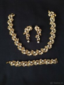 bižutéria - sada -náhrdelník, náušnice a náramok