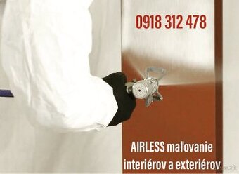 Maliarske práce - Airless maľovanie