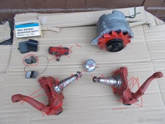 Predam pre skoda 100-120 Alternator blok motora novy vyfuk