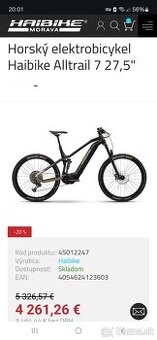 Haibike Alltrail 7 mozna aj vymena za lacnejsi a doplatok