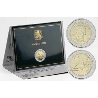 Vatikán 2 euro 2018 - Páter Pio