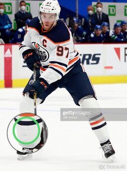 Game Worn hokejová stucňa C.McDavid, Edmonton Oilers