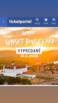 Dj EKG Bratislavský hrad sunset boulevard