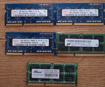Predám RAM DDR3 do notebookov