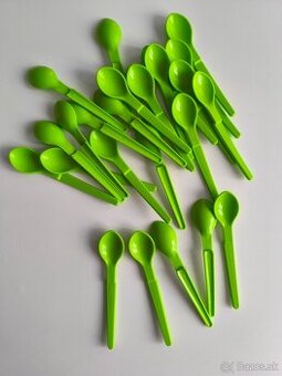 Tupperware lyžičky závesné, 25ks zelené, nové